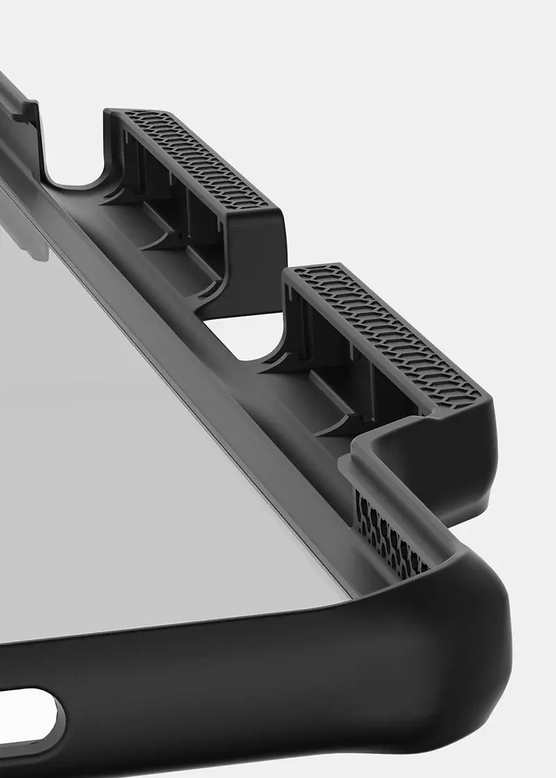 ITSKINS Hybrid R Solid Folio Case for iPad Air 11" M2 (6th-Gen 2024) - Black