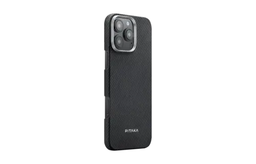 Pitaka MagEZ MagSafe Case 6 for iPhone 16 Pro (600D) - Black/Grey Twill