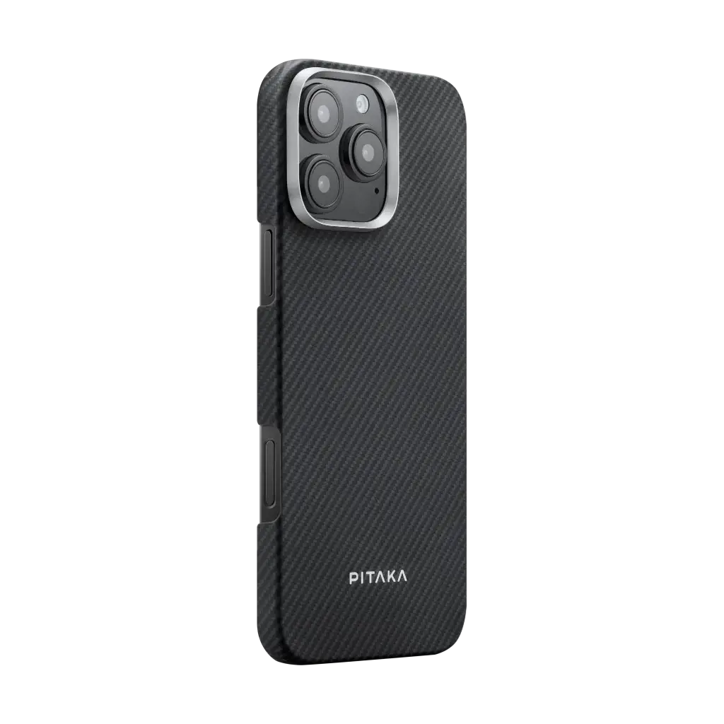 Pitaka MagEZ MagSafe Case 6 for iPhone 16 Pro (600D) - Black/Grey Twill