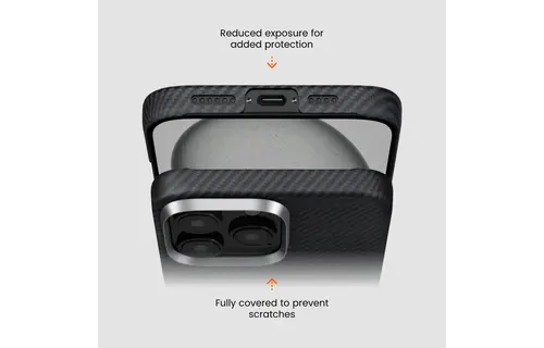 Pitaka MagEZ MagSafe Case 6 for iPhone 16 Pro Max (600D) - Black/Grey Twill