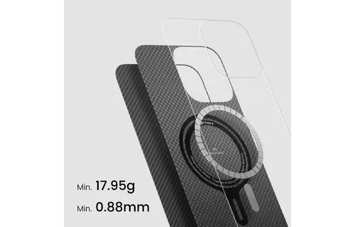 Pitaka MagEZ MagSafe Case 6 for iPhone 16 Pro Max (600D) - Black/Grey Twill