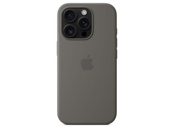 Apple iPhone 16 Pro Silicone Case with MagSafe - Stone Gray