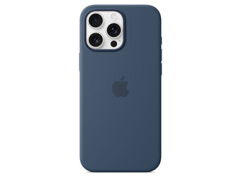 Apple iPhone 16 Pro Max Silicone Case with MagSafe - Denim