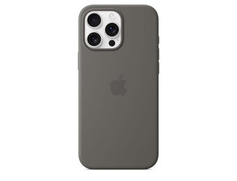 Apple iPhone 16 Pro Max Silicone Case with MagSafe - Stone Gray