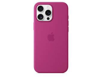 Apple iPhone 16 Pro Max Silicone Case with MagSafe - Fuchsia