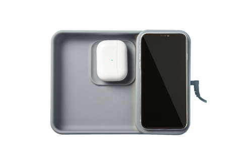 TYLT Tray Pivot Phone and Headphone Wireless Charging Pad 10w - Gray
