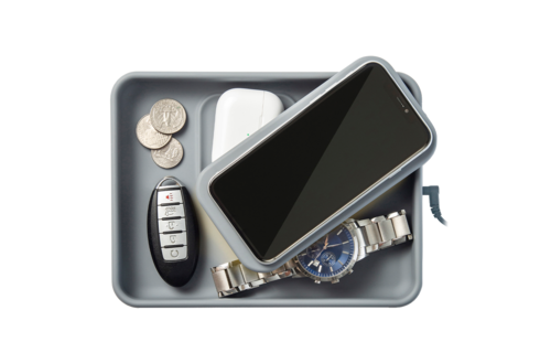 TYLT Tray Pivot Phone and Headphone Wireless Charging Pad 10w - Gray