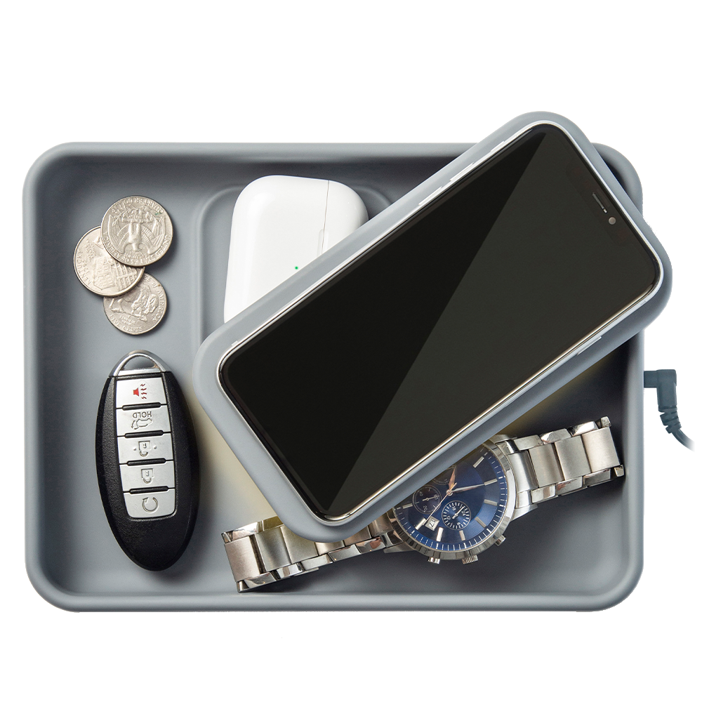 TYLT Tray Pivot Phone and Headphone Wireless Charging Pad 10w - Gray