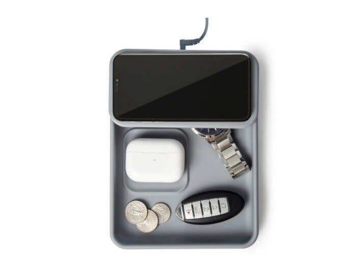 TYLT Tray Pivot Phone and Headphone Wireless Charging Pad 10w - Gray