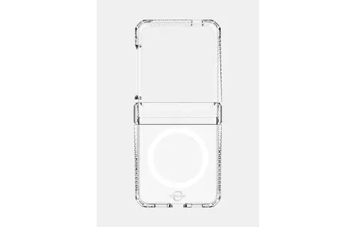 ITSKINS Hybrid R Clear Hinge MagSafe Case for Samsung Galaxy Z Flip 6 - Transparent