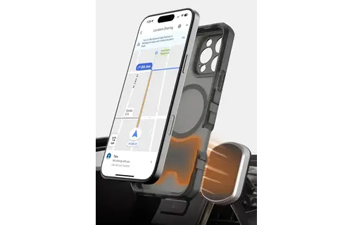 ITSKINS Vault R Frost Megnetic with MagSafe Case for iPhone 16 Pro Max - Grey Black