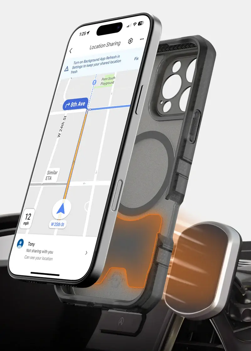 ITSKINS Vault R Frost Megnetic with MagSafe Case for iPhone 16 Pro Max - Grey Black