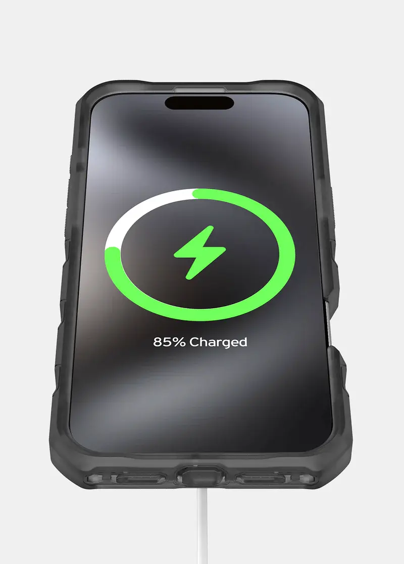 ITSKINS Vault R Frost Megnetic with MagSafe Case for iPhone 16 Pro Max - Grey Black