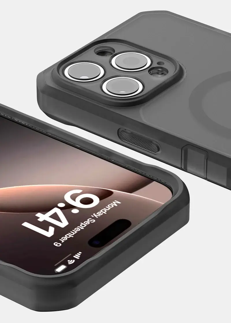 ITSKINS Vault R Frost Megnetic with MagSafe Case for iPhone 16 Pro Max - Grey Black