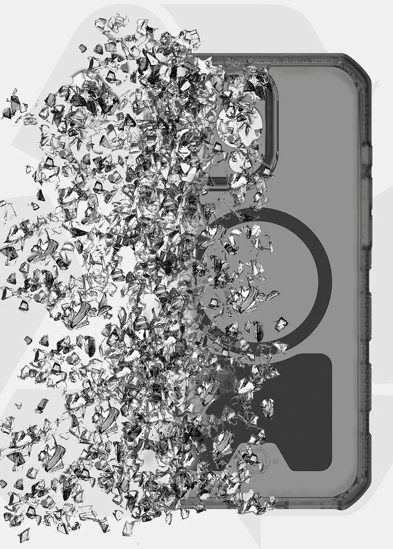 ITSKINS Vault R Frost Megnetic with MagSafe Case for iPhone 16 Pro Max - Grey Black