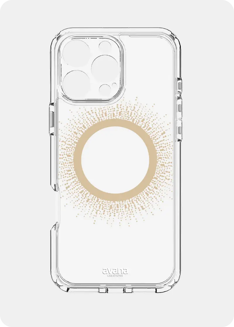 Avana aura MagSafe Case for iPhone 16 Pro Max - Clear Gold