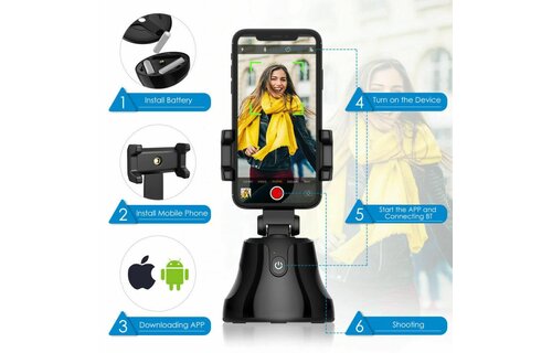 Apai Genie Samart Robot Cameraman 360°Rotation Face Tracking Mobile Phone Holder