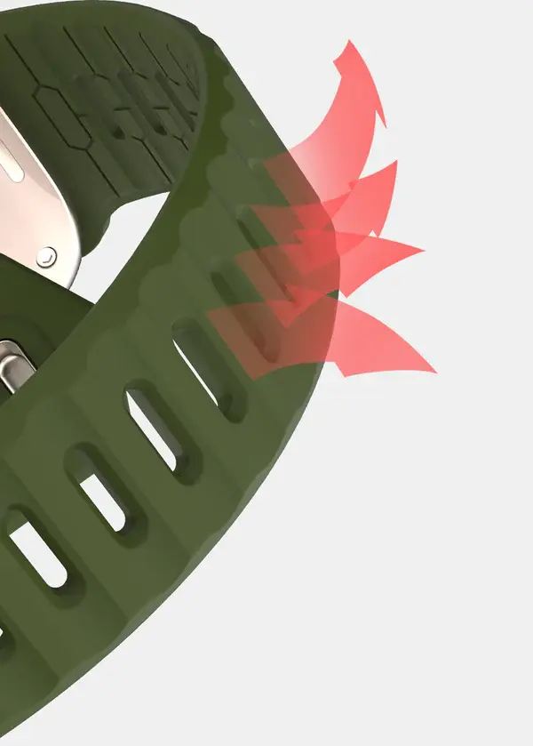 ITSKINS Spectrum R Silk  Band  for Apple Watch 42/44/45/46/49mm - Olive Green