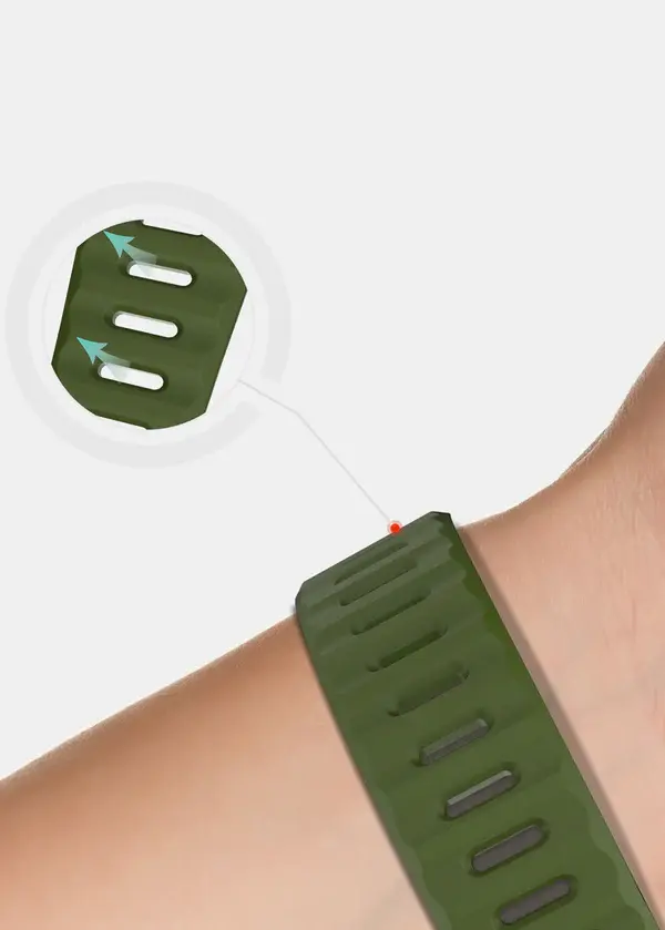 ITSKINS Spectrum R Silk  Band  for Apple Watch 42/44/45/46/49mm - Olive Green