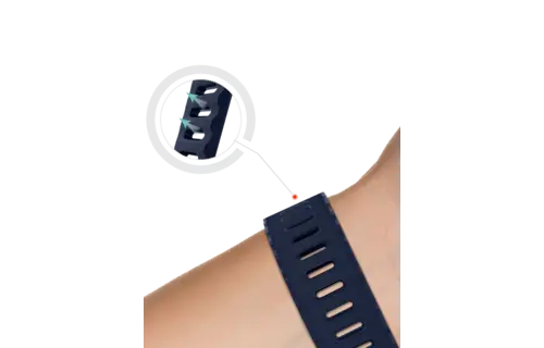 ITSKINS Ballistic R Lux Pineapple leather  Band  for Apple Watch 42/44/45/46/49mm - Navy Blue