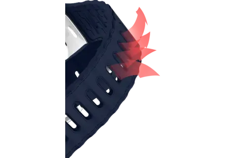 ITSKINS Ballistic R Lux Pineapple leather  Band  for Apple Watch 42/44/45/46/49mm - Navy Blue