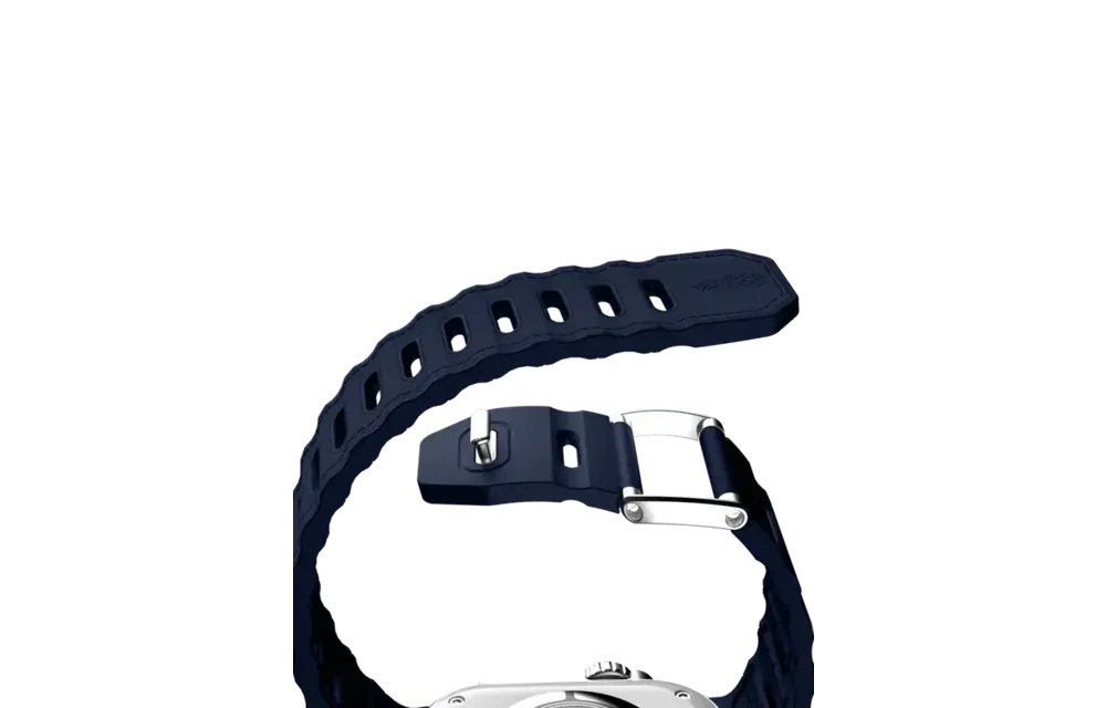 ITSKINS Ballistic R Lux Pineapple leather  Band  for Apple Watch 42/44/45/46/49mm - Navy Blue