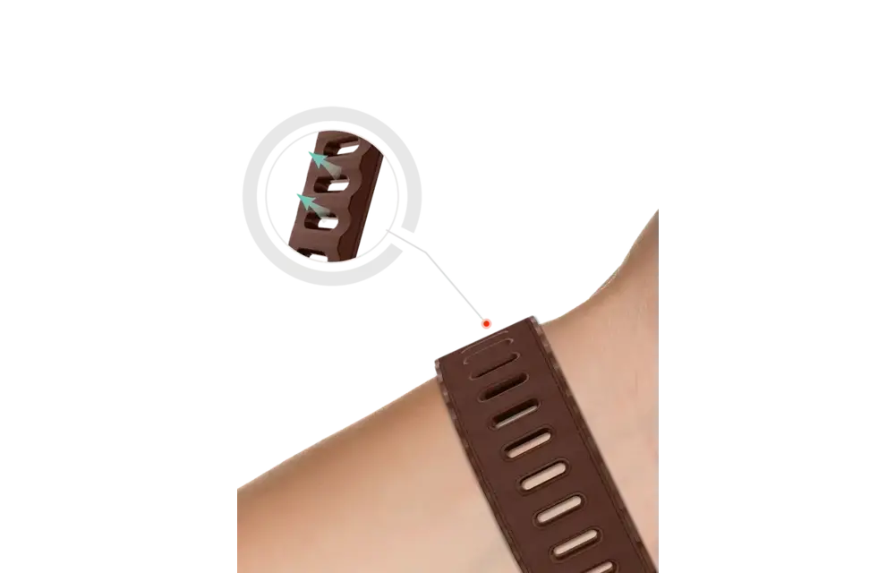 ITSKINS Ballistic R Lux Pineapple leather  Band  for Apple Watch 42/44/45/46/49mm - Brown