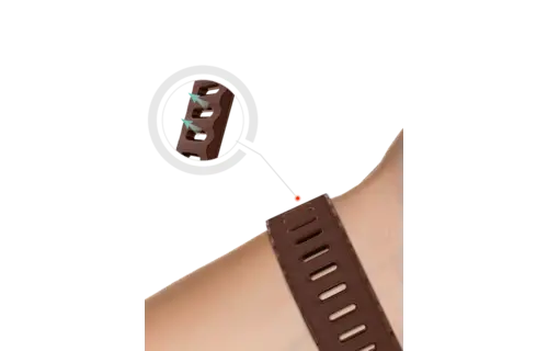 ITSKINS Ballistic R Lux Pineapple leather  Band  for Apple Watch 42/44/45/46/49mm - Brown