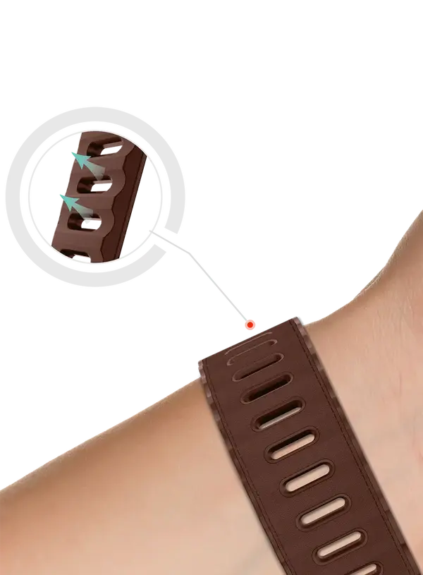 ITSKINS Ballistic R Lux Pineapple leather  Band  for Apple Watch 42/44/45/46/49mm - Brown