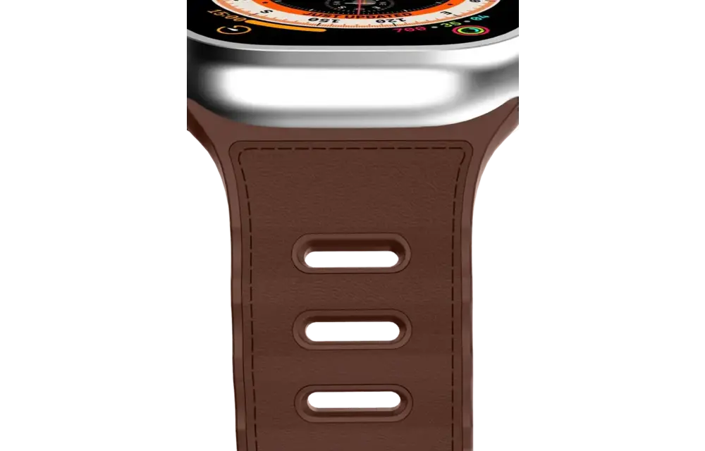 ITSKINS Ballistic R Lux Pineapple leather  Band  for Apple Watch 42/44/45/46/49mm - Brown