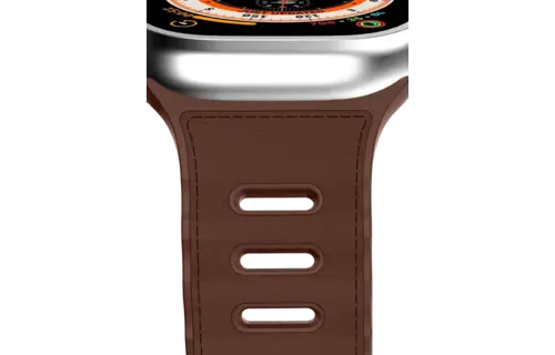 ITSKINS Ballistic R Lux Pineapple leather  Band  for Apple Watch 42/44/45/46/49mm - Brown