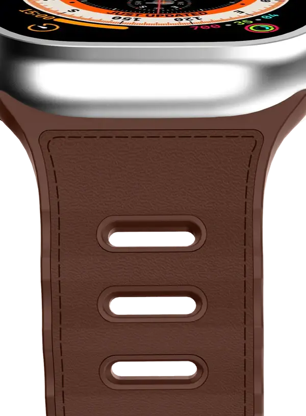 ITSKINS Ballistic R Lux Pineapple leather  Band  for Apple Watch 42/44/45/46/49mm - Brown