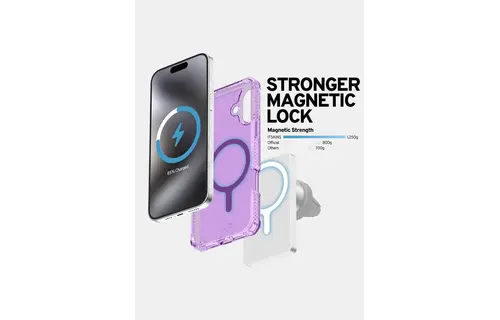 ITSKINS Hybrid R Vapor MagSafe Case for iPhone 16 - Light Purple