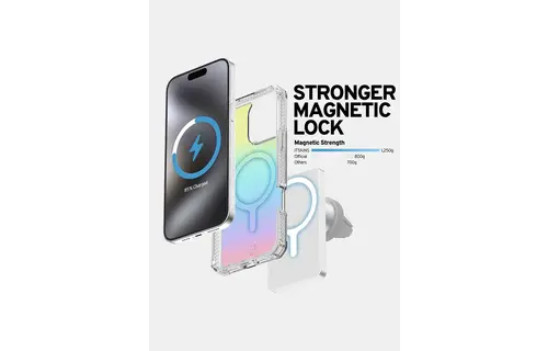 ITSKINS Hybrid R Vapor MagSafe Case for iPhone 16 Pro - Iridescent Violet