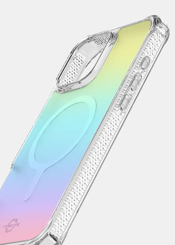 ITSKINS Hybrid R Vapor MagSafe Case for iPhone 16 Pro - Iridescent Violet