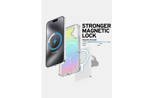 ITSKINS Hybrid R Vapor MagSafe Case for iPhone 16 - Iridescent Violet