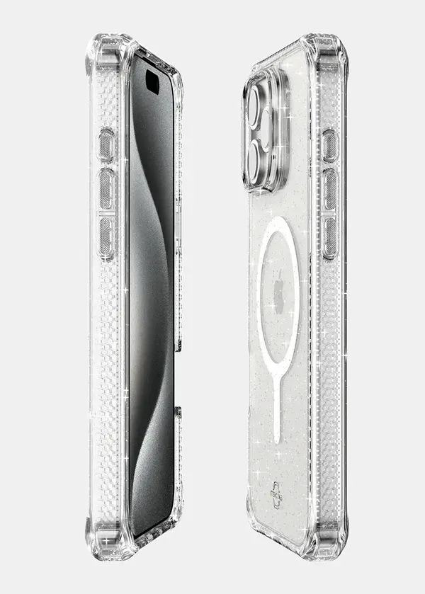 ITSKINS Hybrid R Spark MagSafe Case for iPhone 16  Pro - Transparent