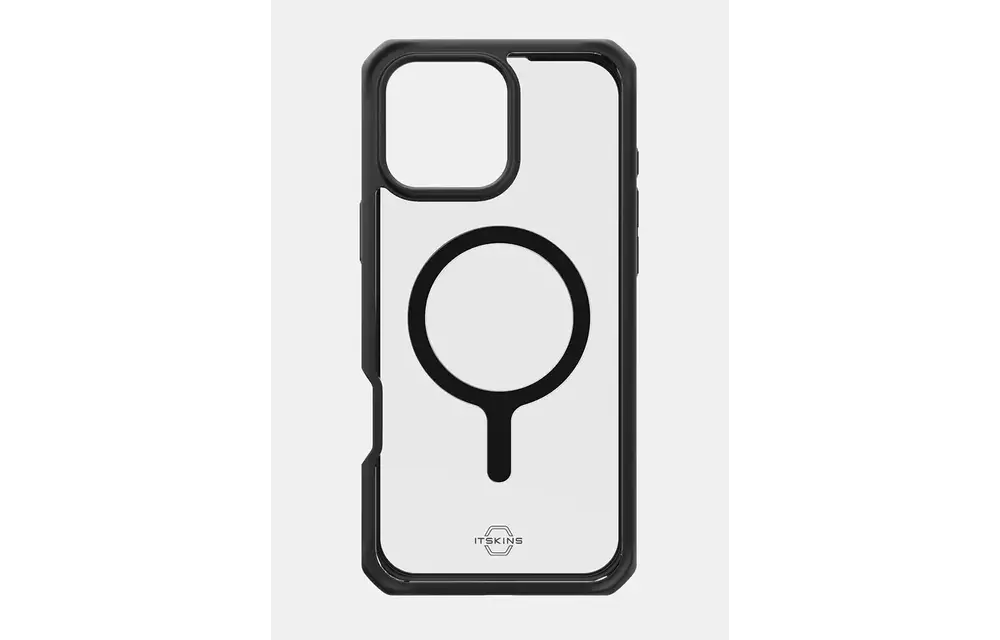 ITSKINS Hybrid R Solid MagSafe Case for iPhone 16 Pro Max - Black/Clear