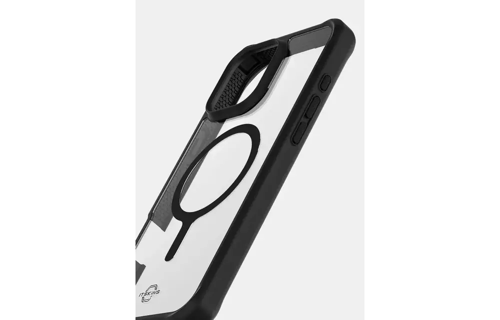 ITSKINS Hybrid R Solid MagSafe Case for iPhone 16 Pro Max - Black/Clear
