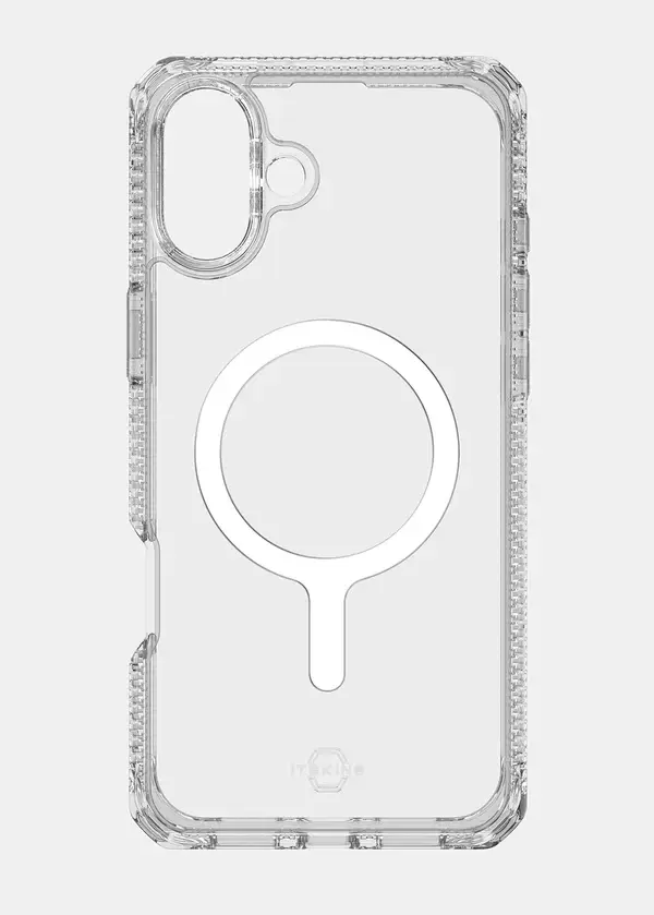 ITSKINS Hybrid R Clear MagSafe Case for iPhone 16 - Transparent