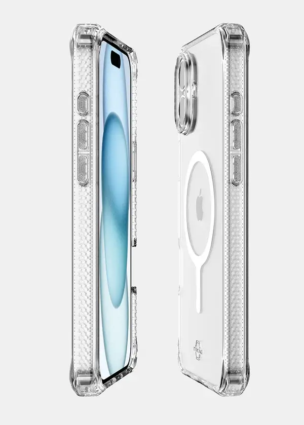 ITSKINS Hybrid R Clear MagSafe Case for iPhone 16 Plus - Transparent