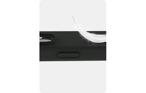 Avana velvet Silicone MagSafe Case for iPhone 16 Pro Max - Black