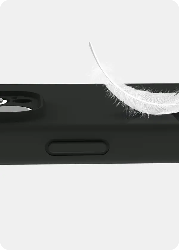 Avana velvet Silicone MagSafe Case for iPhone 16 Pro Max - Black