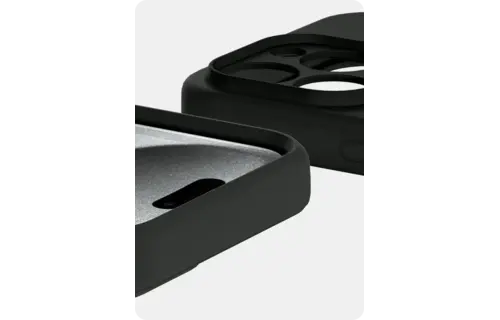 Avana velvet Silicone MagSafe Case for iPhone 16 Pro Max - Black