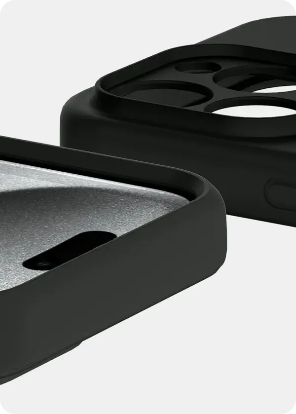 Avana velvet Silicone MagSafe Case for iPhone 16 Pro Max - Black