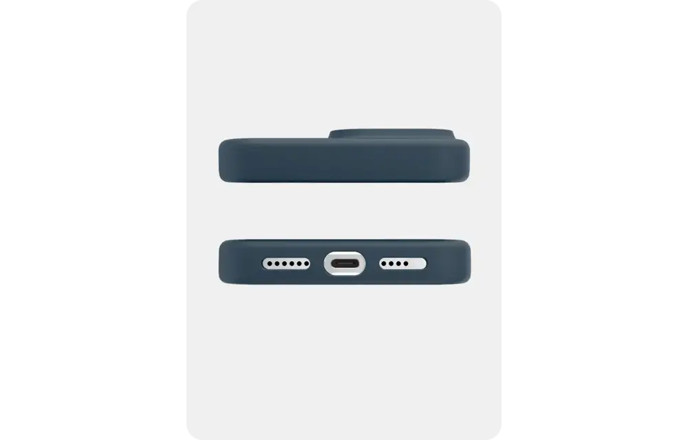 Avana velvet Silicone MagSafe Case for iPhone 16 Pro - Navy
