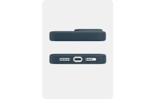 Avana velvet Silicone MagSafe Case for iPhone 16 Pro - Navy