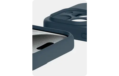 Avana velvet Silicone MagSafe Case for iPhone 16 Pro - Navy