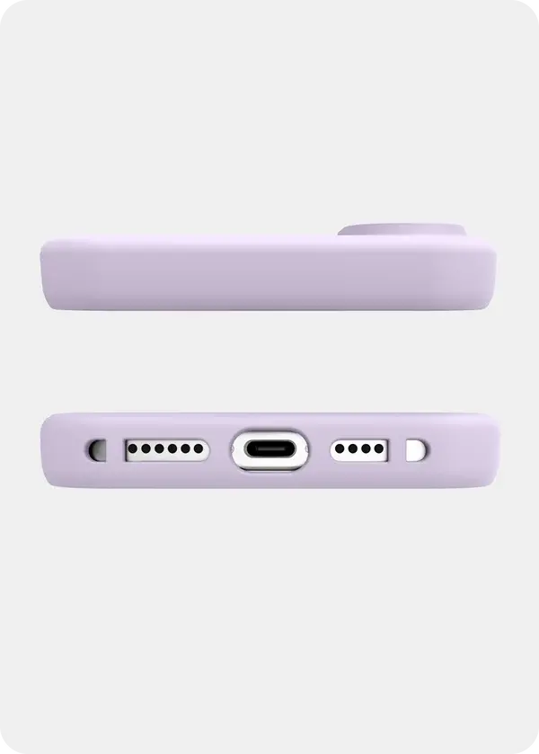 Avana velvet Silicone MagSafe Case for iPhone 16 - Lavender