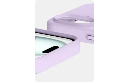 Avana velvet Silicone MagSafe Case for iPhone 16 - Lavender